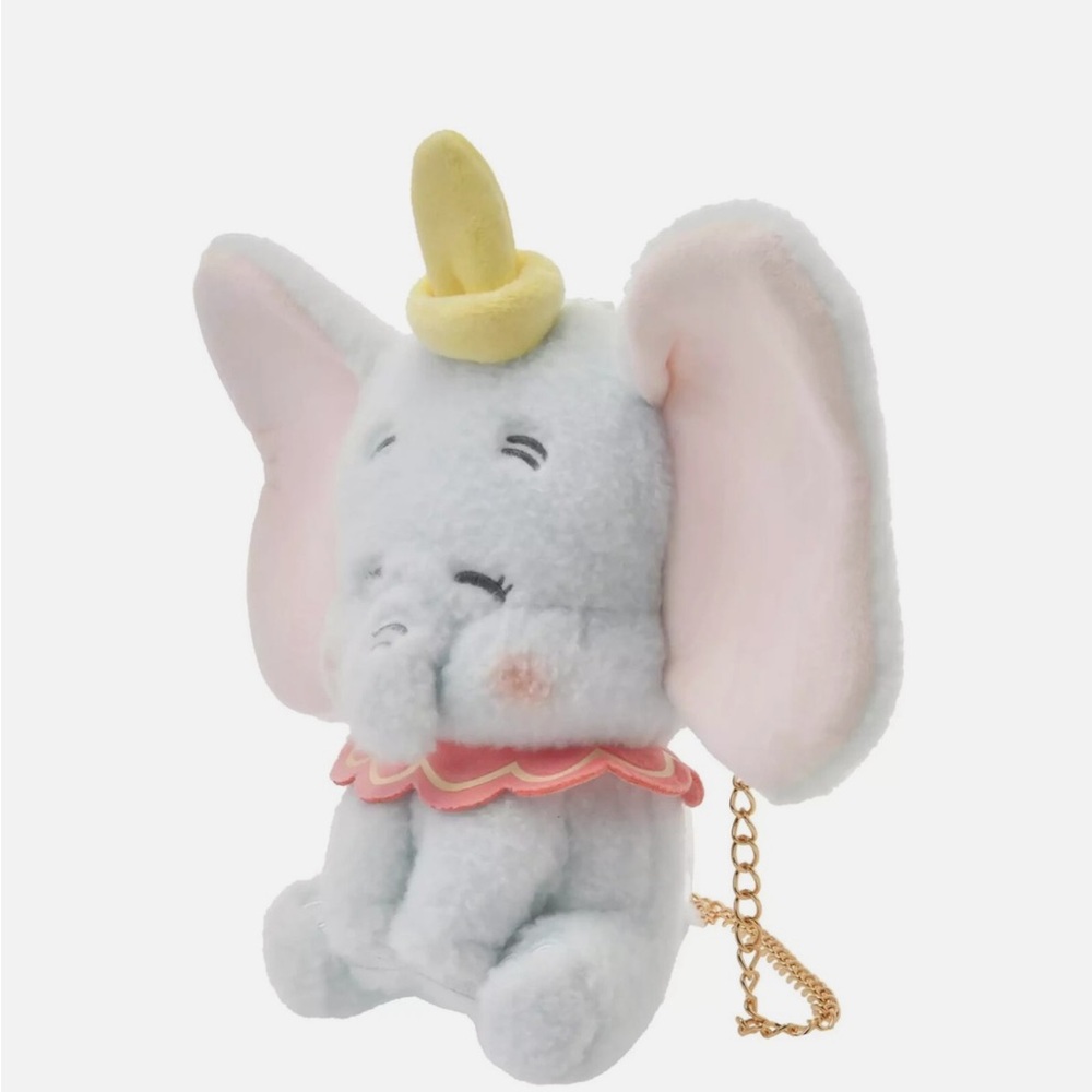 BNWT Disney Store Japan Dumbo Plush pochette pouch - chain not included🥳 - Picture 3 of 8